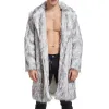 Men's Vintage Faux Fur Mid-Length Lapel Coat 44152985M sold by Manly