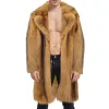 Men's Vintage Faux Fur Mid-Length Lapel Coat 44152985M sold by Manly