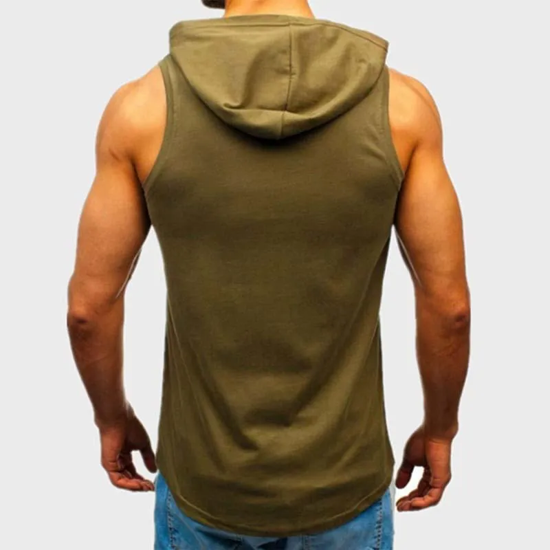 Men's Casual Hooded Tank Top 28053241M sold by Manly product image thumbnail 3