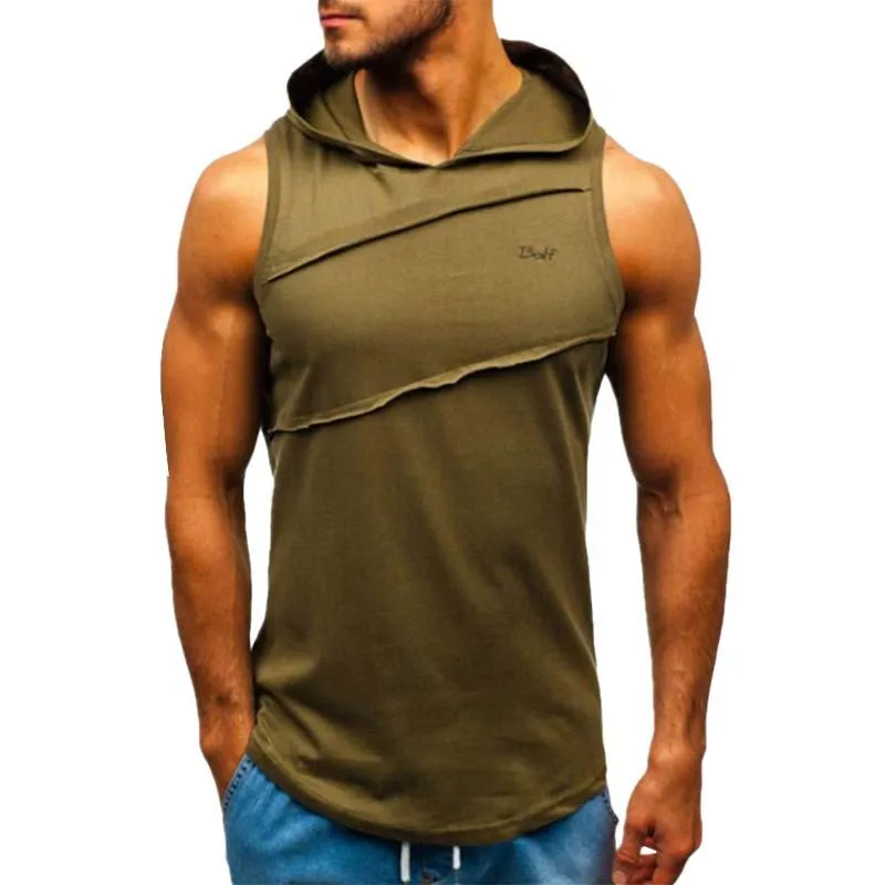 Men's Casual Hooded Tank Top 28053241M sold by Manly