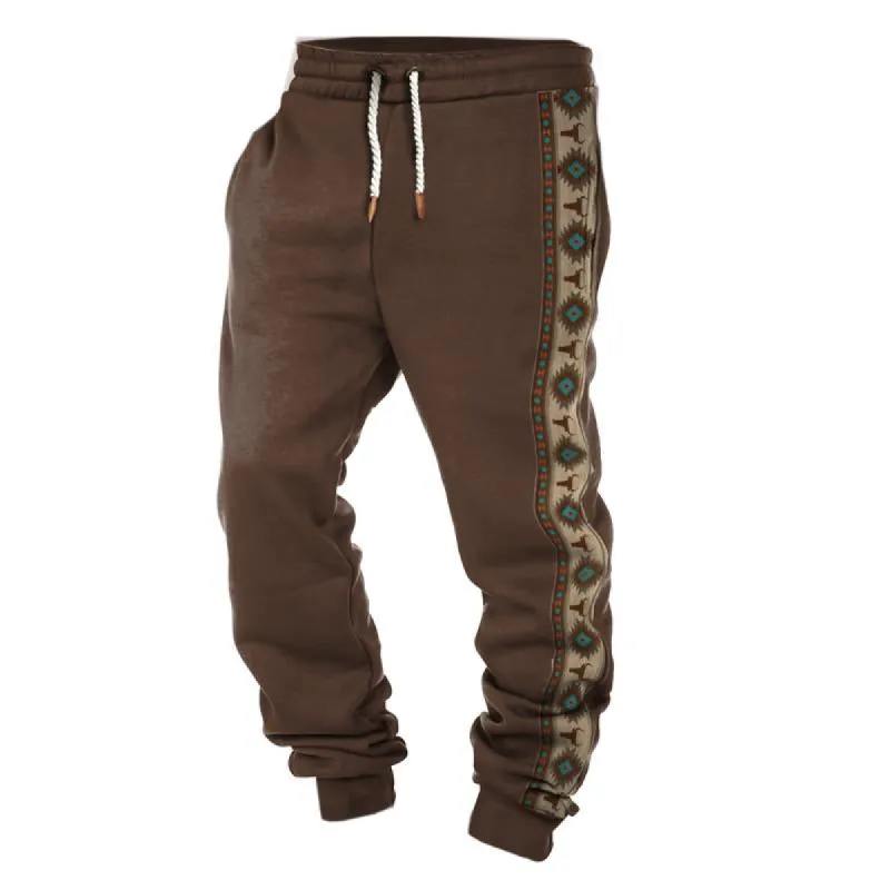 Men's Vintage Graphic Print Drawstring Sweatpants 26426341Y sold by Manly