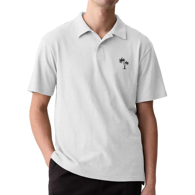 Men's Palm Tree Print Short Sleeve POLO Shirt 37950675X sold by Manly product image thumbnail 3