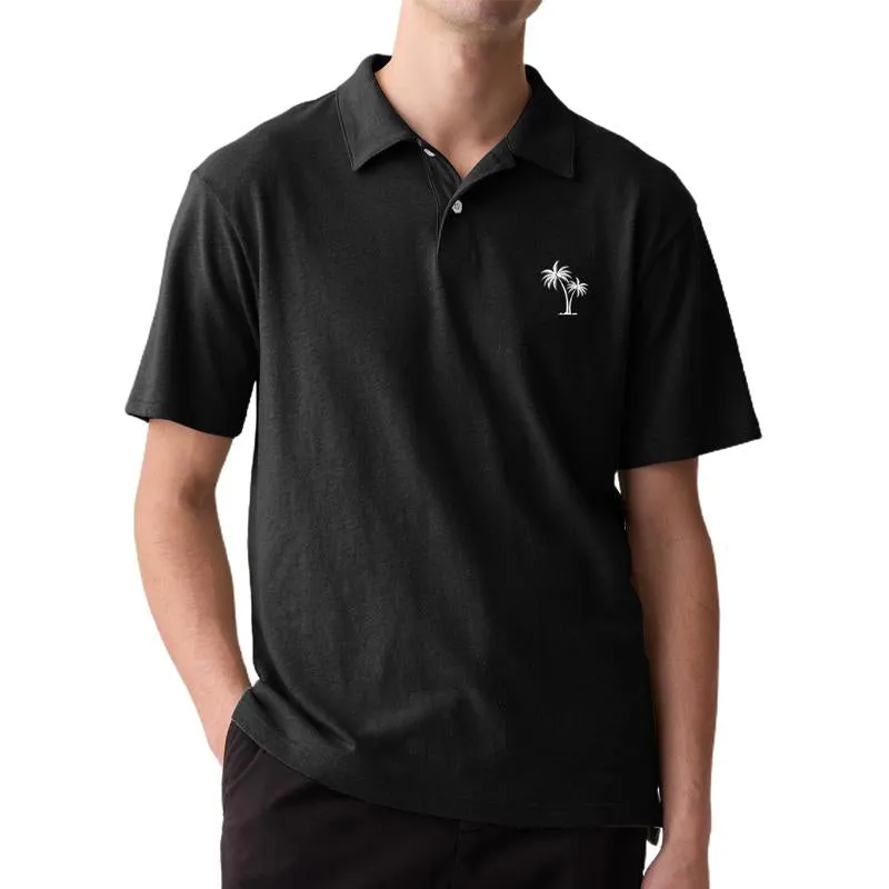 Men's Palm Tree Print Short Sleeve POLO Shirt 37950675X sold by Manly product image thumbnail 5