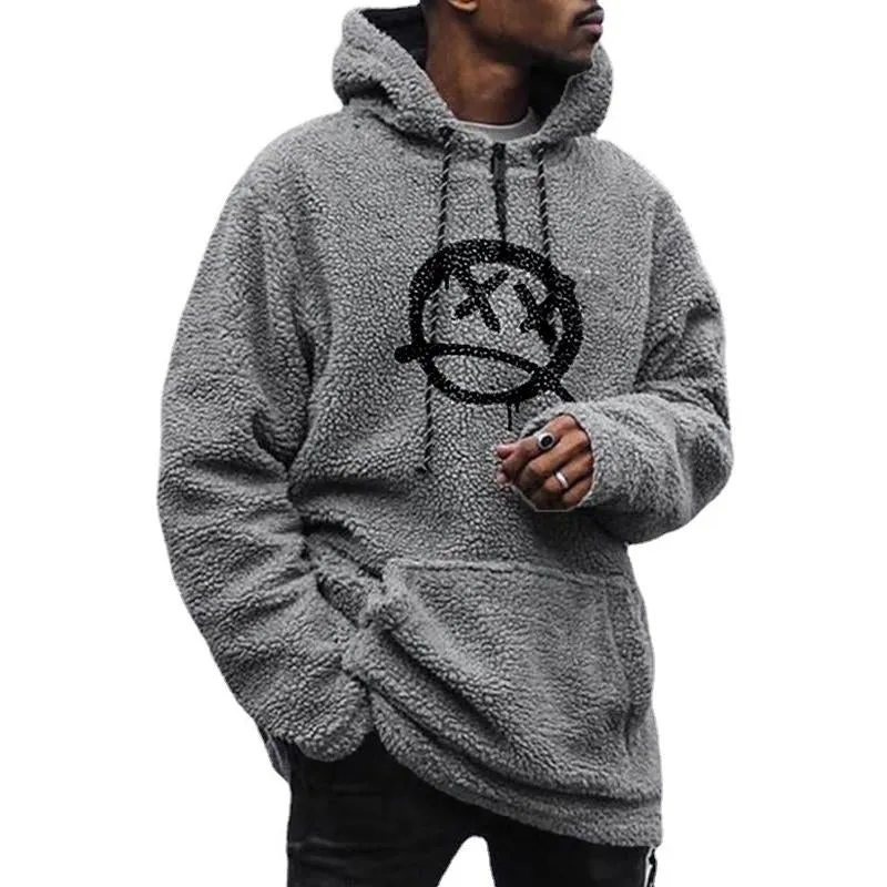 Men's Loose Printed Pullover Hoodie 37425356X sold by Manly