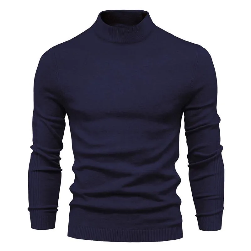 Men's Solid Color Turtleneck Pullover Knit Sweater 47281568X sold by Manly product image thumbnail 5