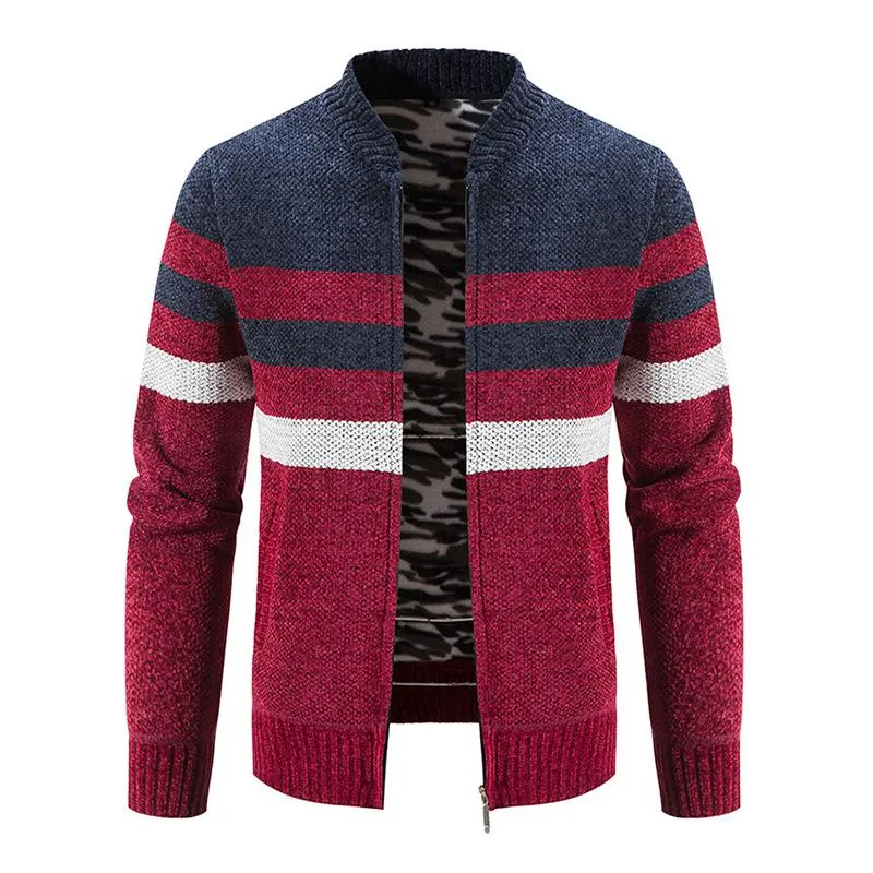 Men's Casual Contrast Stripe Knit Cardigan 29415659M sold by Manly product image thumbnail 4