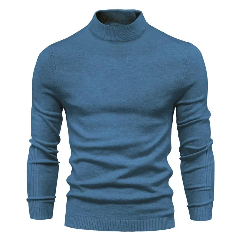 Men's Solid Color Turtleneck Pullover Knit Sweater 47281568X sold by Manly product image thumbnail 3