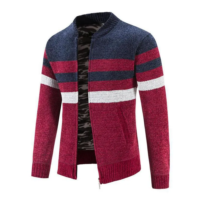 Men's Casual Contrast Stripe Knit Cardigan 29415659M sold by Manly product image thumbnail 5