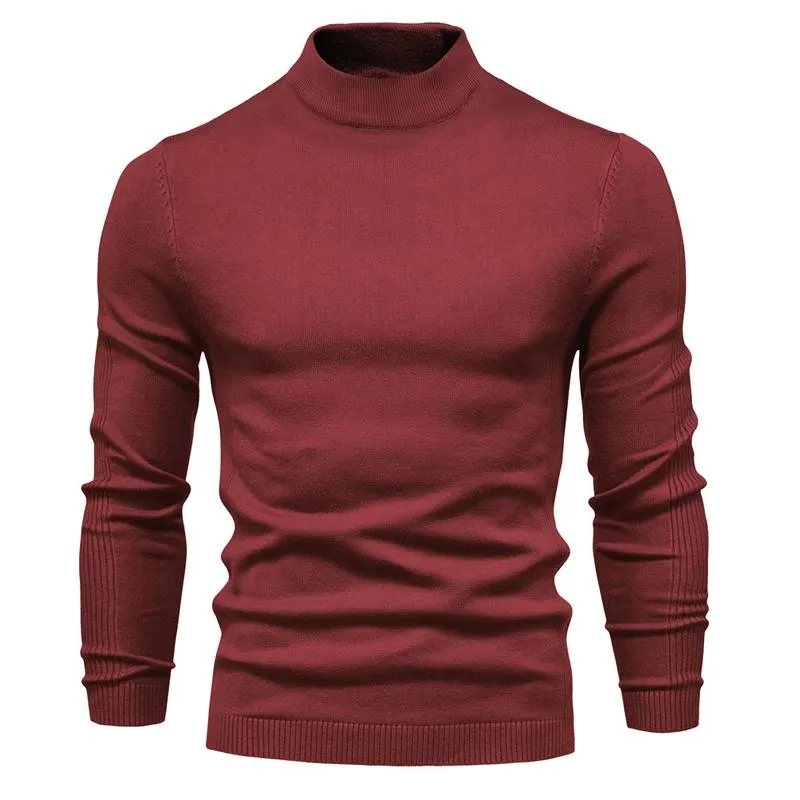 Men's Solid Color Turtleneck Pullover Knit Sweater 47281568X sold by Manly