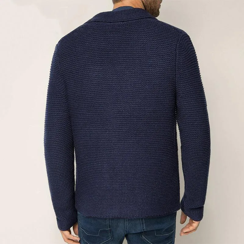 Men's Casual Lapel Long Sleeve Knit Cardigan 90618023M sold by Manly product image thumbnail 4