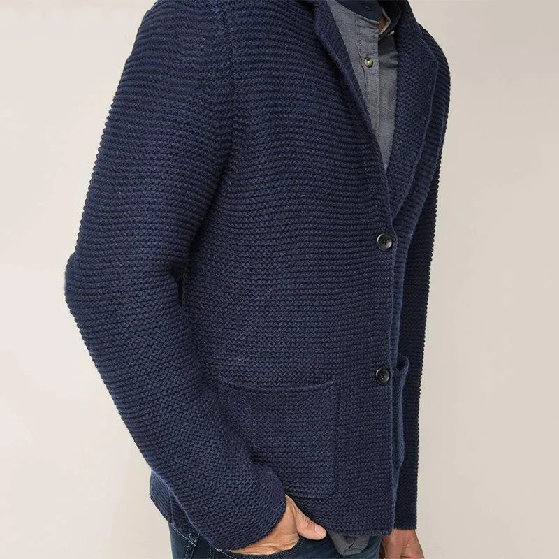 Men's Casual Lapel Long Sleeve Knit Cardigan 90618023M sold by Manly product image thumbnail 5