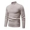 Men's Casual Solid Color Turtleneck Slim Fit Knitted Pullover Sweater 03936776M sold by Manly