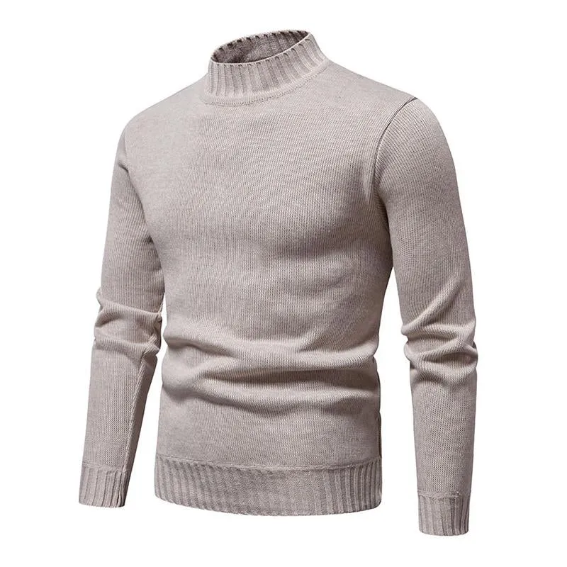 Men's Casual Solid Color Turtleneck Slim Fit Knitted Pullover Sweater 03936776M sold by Manly product image thumbnail 2