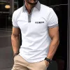 Men's Button Down Colorblock Sports Short Sleeve Polo Shirt 86428180X sold by Manly