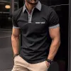 Men's Button Down Colorblock Sports Short Sleeve Polo Shirt 86428180X sold by Manly
