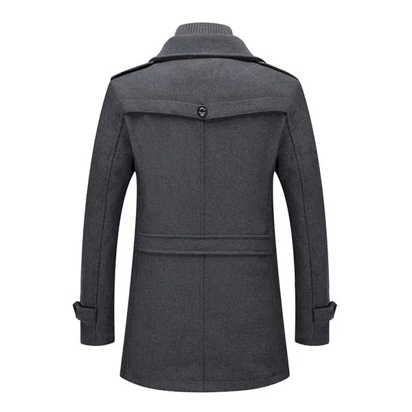 Men's Retro Double Collar Woolen Coat 52685926X sold by Manly product image thumbnail 4