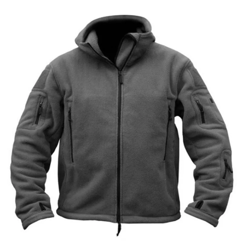 Men's Hooded Fleece Zip Long Sleeve Outdoor Jacket 14810437M sold by Manly