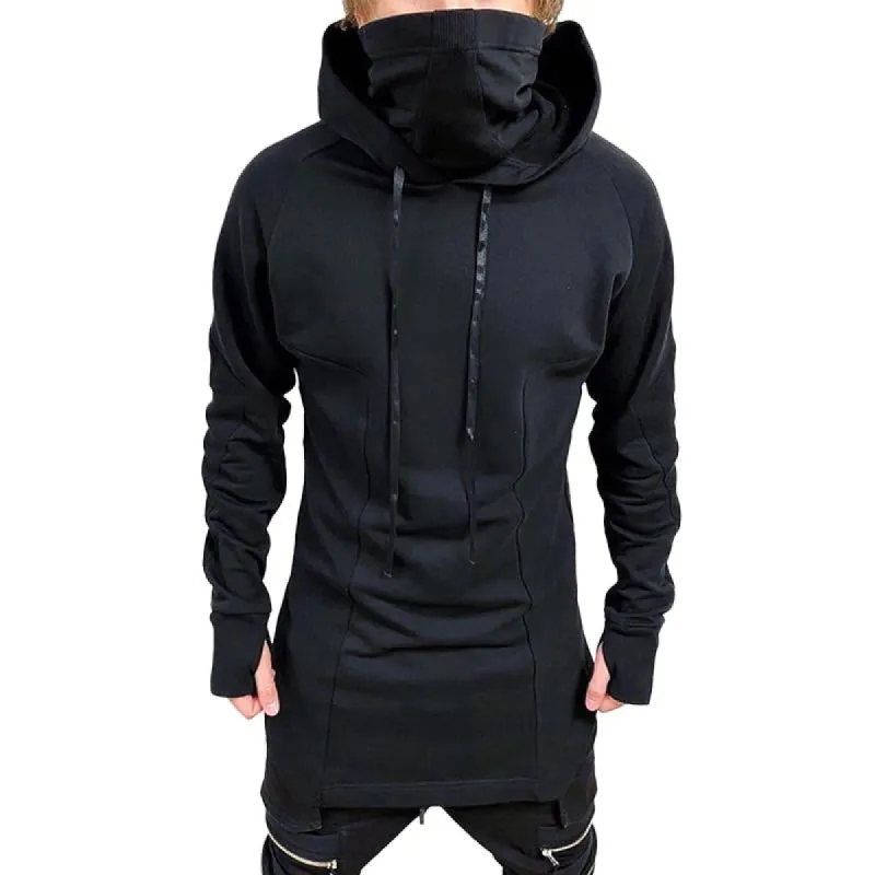 Men's Solid Color Loose Casual Pullover Hoodie 97949374X made by Manly