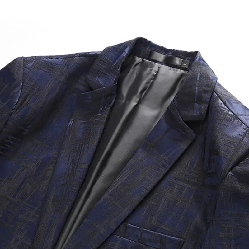 Men's Vintage Print Slim Fit One Button Blazer 52943048M sold by Manly product image thumbnail 3