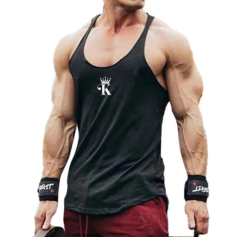 Men's Sports Casual Letter Print Tank Top 10364123Y sold by Manly