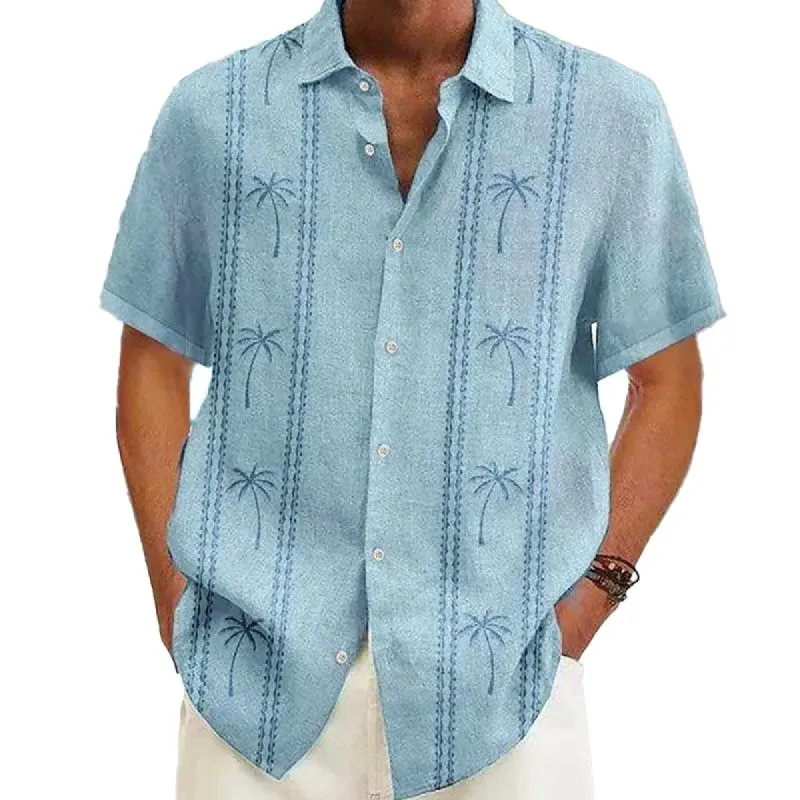 Men's Vintage Hawaiian Print Short Sleeve Shirt 71050642Y sold by Manly