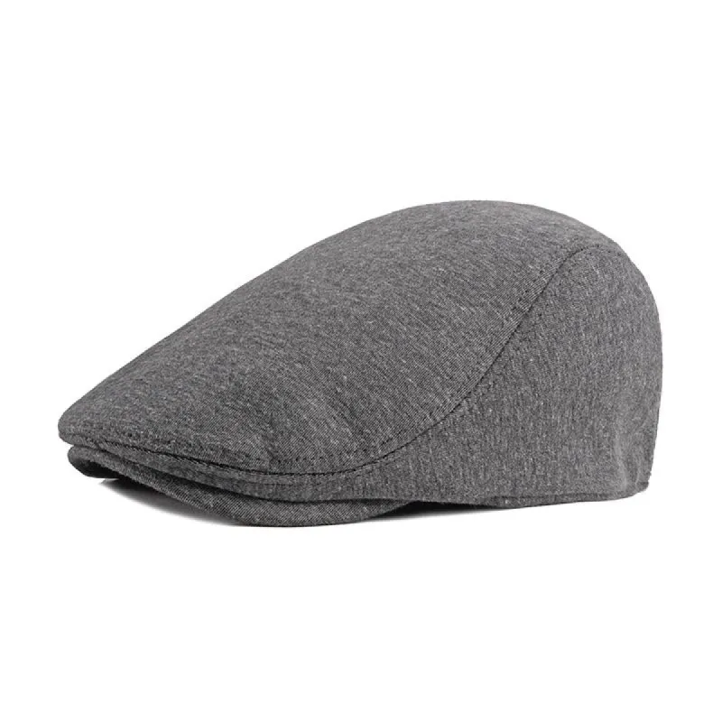Men's Casual Solid Color Cotton Blend Beret 82609230M sold by Manly
