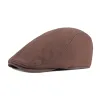Men's Casual Solid Color Cotton Blend Beret 82609230M sold by Manly