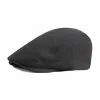 Men's Casual Solid Color Cotton Blend Beret 82609230M sold by Manly
