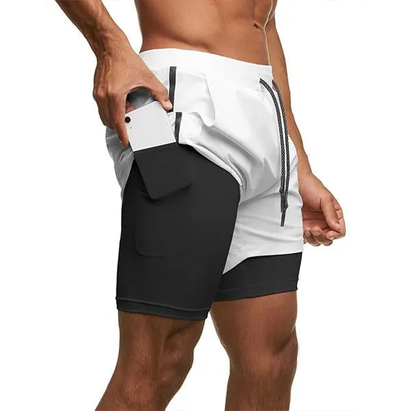 Men's Double Layer Quick Dry Sports Shorts 36316818M sold by Manly product image thumbnail 2