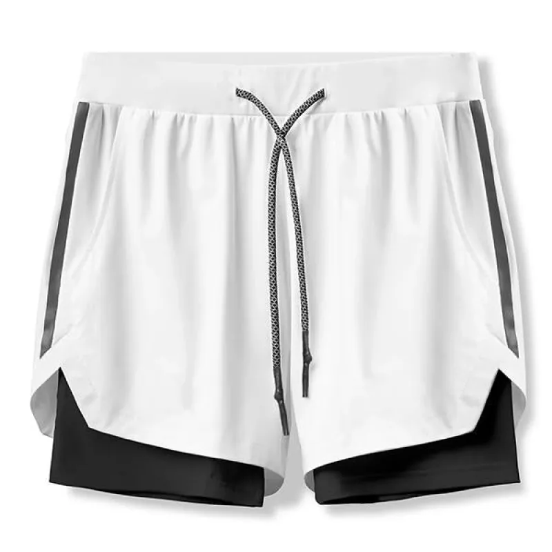 Men's Double Layer Quick Dry Sports Shorts 36316818M sold by Manly