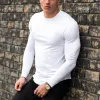 Men's Solid Color Printed Breathable Long Sleeve Round Neck T-Shirt 86086789X sold by Manly