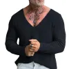 Men's Casual Solid Color V-Neck Pullover Knitted Sweater 53693589M sold by Manly