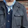 Men's Vintage Casual Lapel Pocket Jacket 67080466TO sold by Manly
