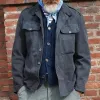 Men's Vintage Casual Lapel Pocket Jacket 67080466TO sold by Manly
