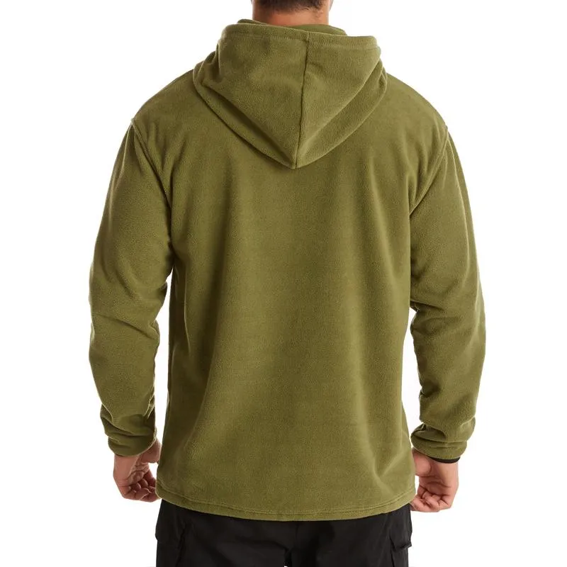 Men's Casual Solid Color Polar Fleece Long Sleeve Hoodie 31102799Y sold by Manly product image thumbnail 2