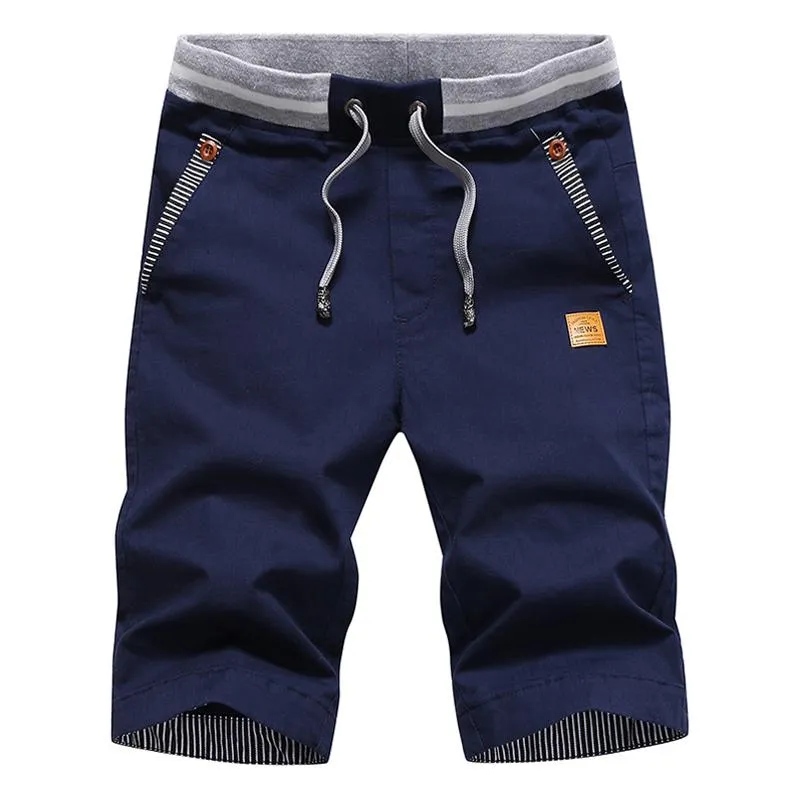 Men's Solid Elastic Waist Cotton Beach Shorts 32473892Z sold by Manly product image thumbnail 3