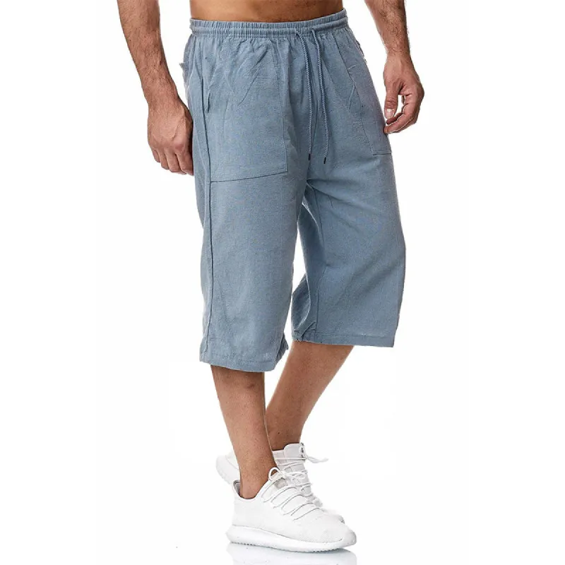 Men's Cotton Linen Casual Sports Shorts 30169548M sold by Manly