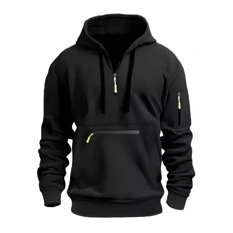 Men's Casual Multi-pocket Loose Sports Hoodie 51568546M sold by Manly product image thumbnail 3
