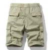 Men's Casual Cotton Elastic Waist Loose Cargo Shorts 83828927M sold by Manly