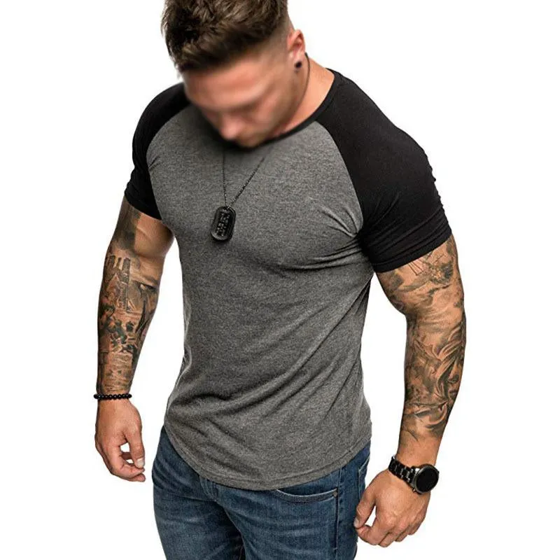 Men's Casual Color Contrasting Raglan Sleeve T-Shirt 94645084M sold by Manly product image thumbnail 5