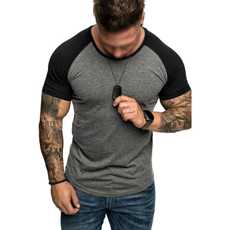 Men's Casual Color Contrasting Raglan Sleeve T-Shirt 94645084M sold by Manly product image thumbnail 4