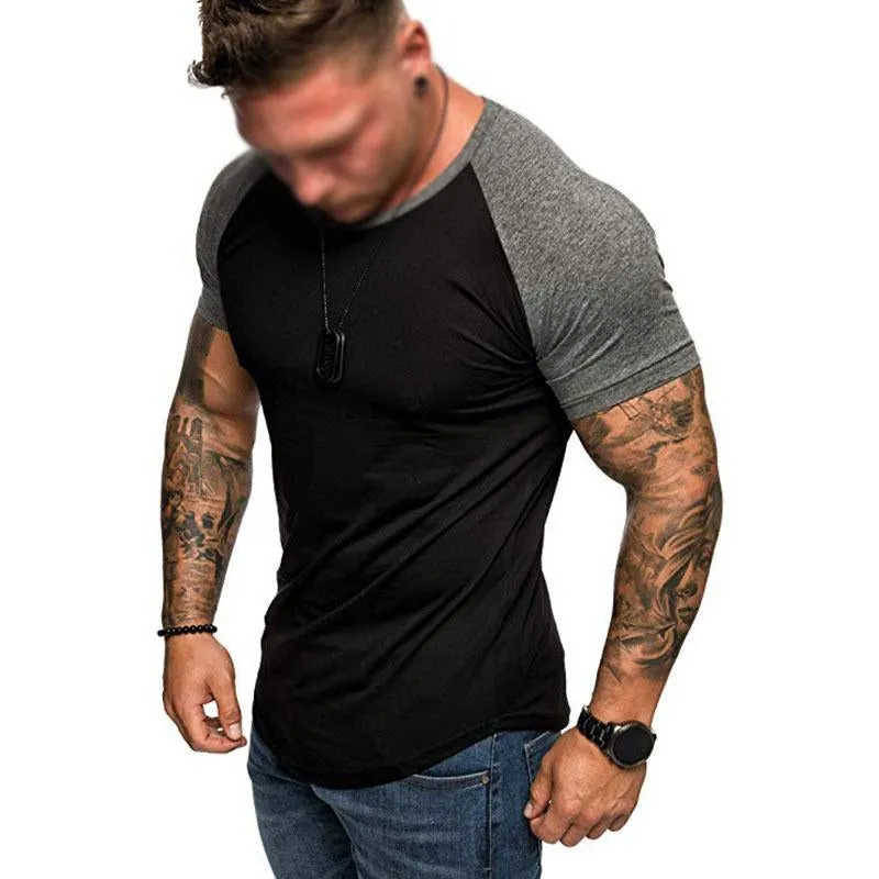 Men's Casual Color Contrasting Raglan Sleeve T-Shirt 94645084M sold by Manly product image thumbnail 2