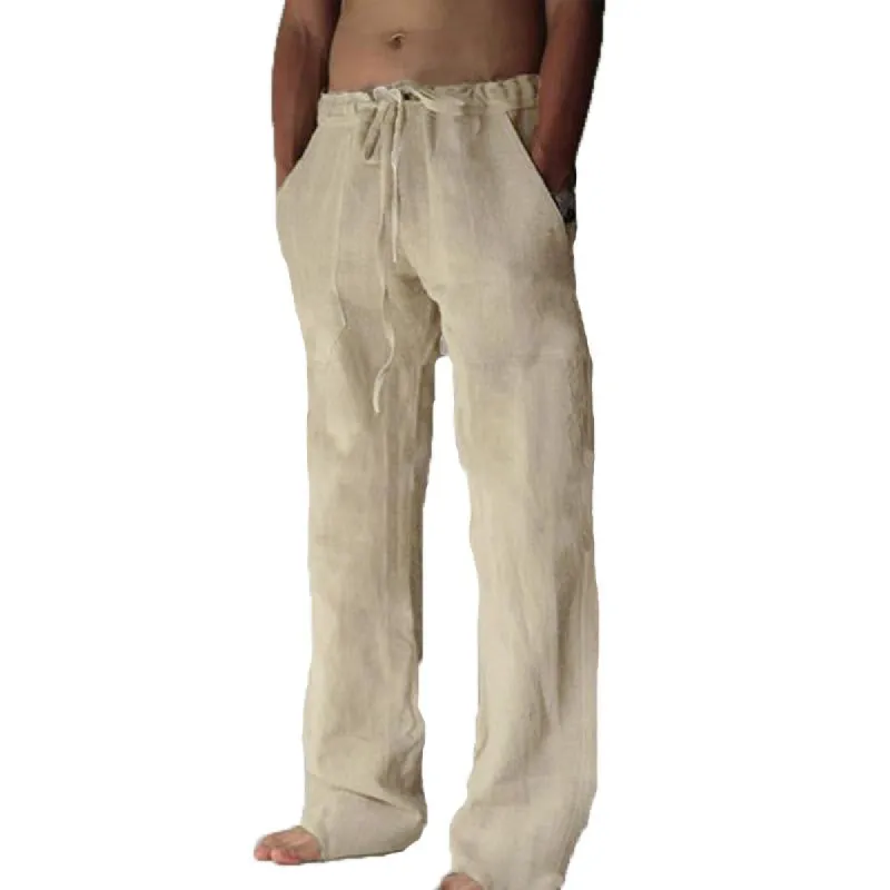 Men's Casual Solid Color Drawstring Pants 10523940Y sold by Manly