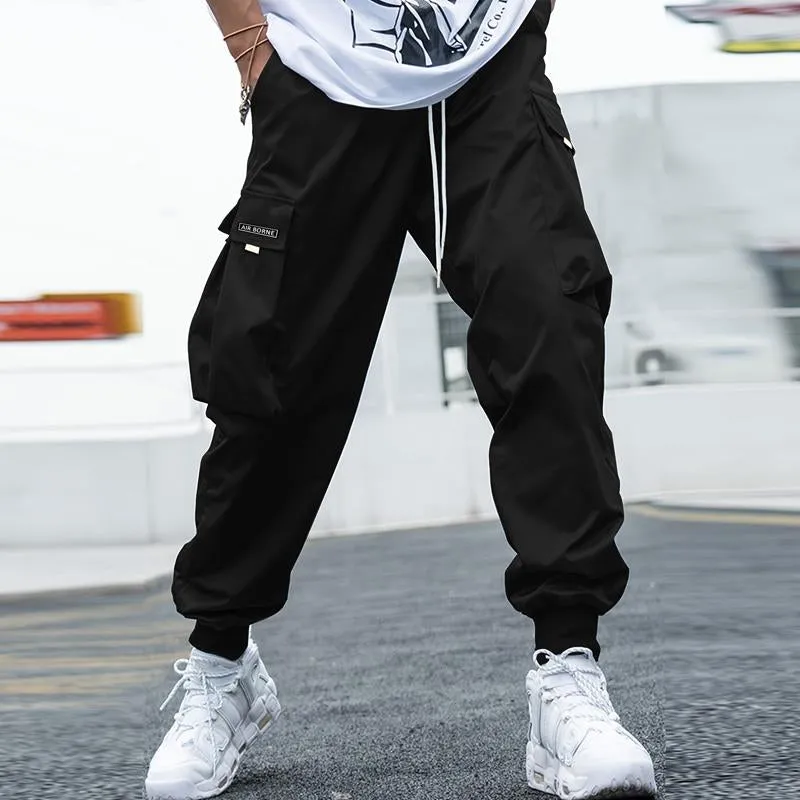 Men's Casual Solid Color Multi-Pocket Cargo Pants 55613502Y sold by Manly product image thumbnail 3