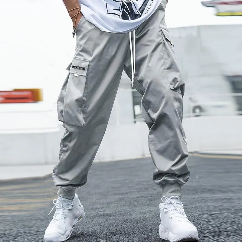 Men's Casual Solid Color Multi-Pocket Cargo Pants 55613502Y sold by Manly product image thumbnail 2