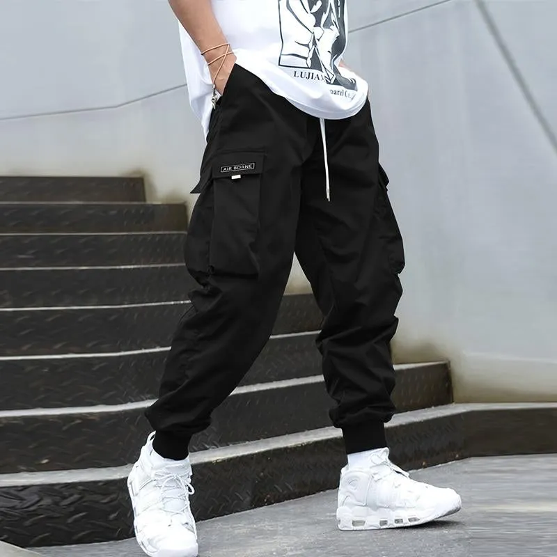 Men's Casual Solid Color Multi-Pocket Cargo Pants 55613502Y sold by Manly product image thumbnail 4