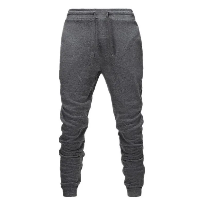 Men's Slim Fit Breathable Solid Color Fleece Trousers 75482527X sold by Manly