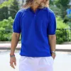Men's Loose Lapel Solid Color Short-Sleeved Polo Shirt 74134770Y sold by Manly