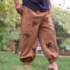 Men's Ethnic Pattern Printed Elastic Waist Cinch Trousers 78107980Z sold by Manly