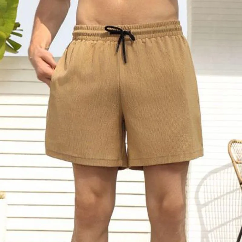 Men's Casual Quick-drying Elastic Waist Sports Shorts 59283756M sold by Manly product image thumbnail 4